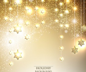 Vector xmas with new year art background set 05