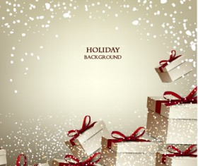 Vector xmas with new year art background set 06