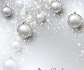 Vector xmas with new year art background set 07