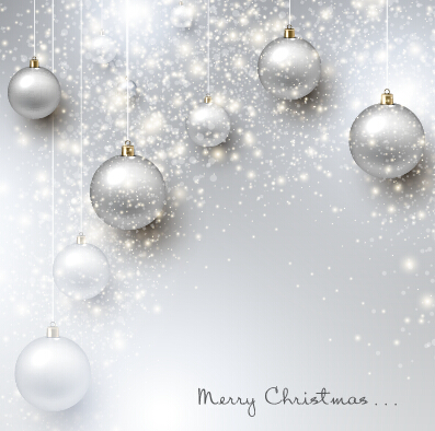 Vector xmas with new year art background set 07