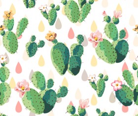 Vintage plant seamless pattern vectors 04