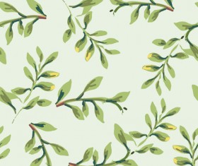 Vintage plant seamless pattern vectors 05