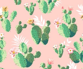 Vintage plant seamless pattern vectors 06