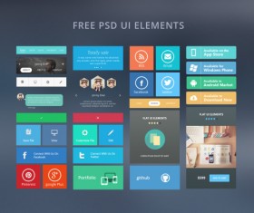 Web free ui elements psd