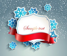 Winter christmas and new year frame backgrounds 01
