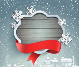 Winter christmas and new year frame backgrounds 04