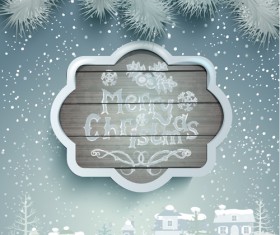 Winter christmas and new year frame backgrounds 05