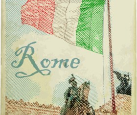 World famous buildings blur vector set 08