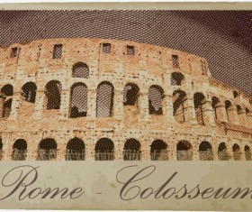 World famous buildings blur vector set 10