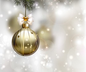 Xmas baubles shiny holiday background art 03