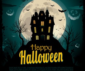 halloween night vector art background