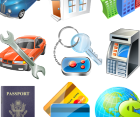 Business icons for Vista