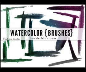 Watercolor Corner Brush Pack