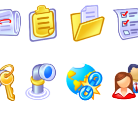 Vista Style Business and Data icons