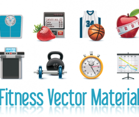 Free Fitness Vector Material