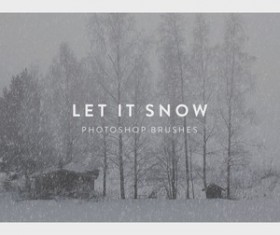 Let It Snow Free Photoshop Brushes