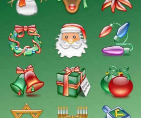 christmas icons set