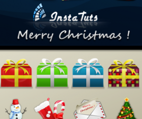 12 Christmas Themed icons