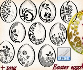 Easter Eggs Brushes