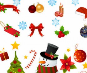 Beautiful Cartoon Christmas icons
