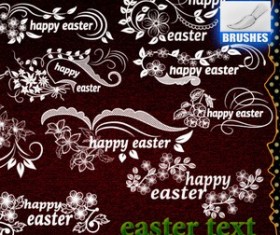Easter Text Photoshop Brushes