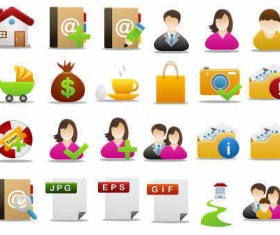 Pretty office icon set part 4
