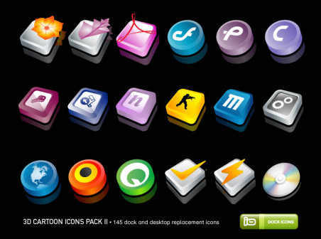 3D Cartoon icons Pack 2