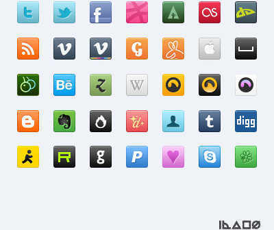 Sweet Social icons