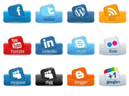 Social Media icons set
