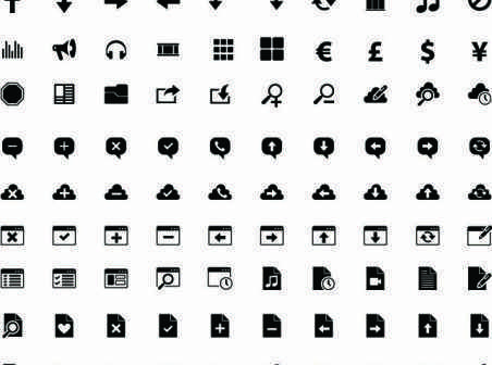 Vector icons for iPhone