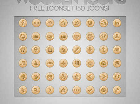 Wooden icons free download