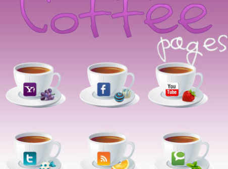Coffe social icons