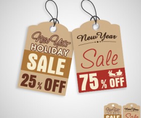 2015 Christmas cardboard discount tags vector 06