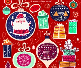 2015 Christmas cartoon decorative illustration vector 04