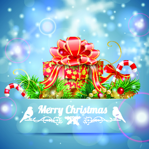2015 Merry christmas card vector design 01
