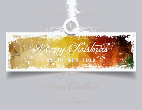 2015 christmas and new year grunge banner 04