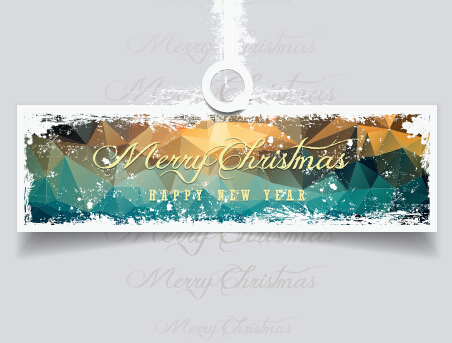 2015 christmas and new year grunge banner 05
