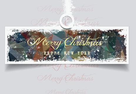 2015 christmas and new year grunge banner 06