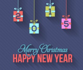 2015 christmas and new year hanging ornament background 02