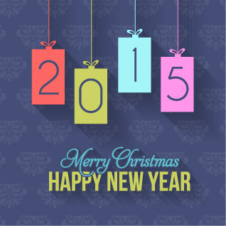 2015 christmas and new year hanging ornament background 03