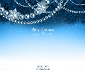2015 christmas and new year ornate pearl background 03