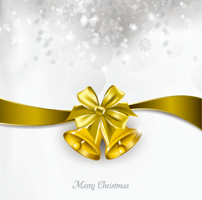 2015 christmas bow and bell vector cards 01