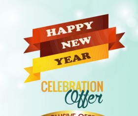 2015 christmas discount big sale poster vectors 04