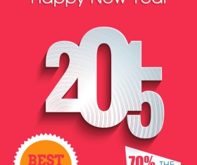 2015 christmas discount big sale poster vectors 05
