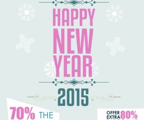 2015 christmas discount big sale poster vectors 06