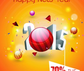 2015 christmas discount big sale poster vectors 07