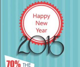 2015 christmas discount big sale poster vectors 10