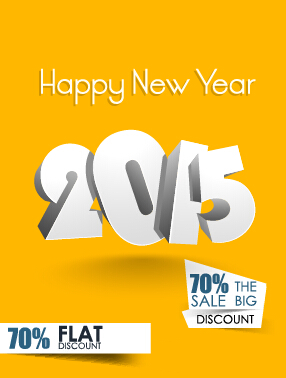 2015 christmas discount big sale poster vectors 13