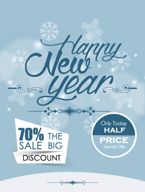 2015 christmas discount big sale poster vectors 16