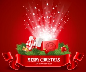 2015 christmas gift red style background